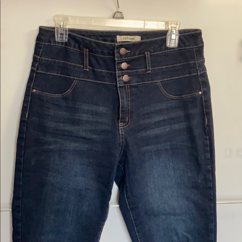 Dark Wash High Rise Skinny Jeans